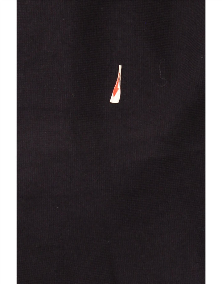 Zara Mujer Cárdigan Suéter UK 10 Small Azul Marino Poliamida