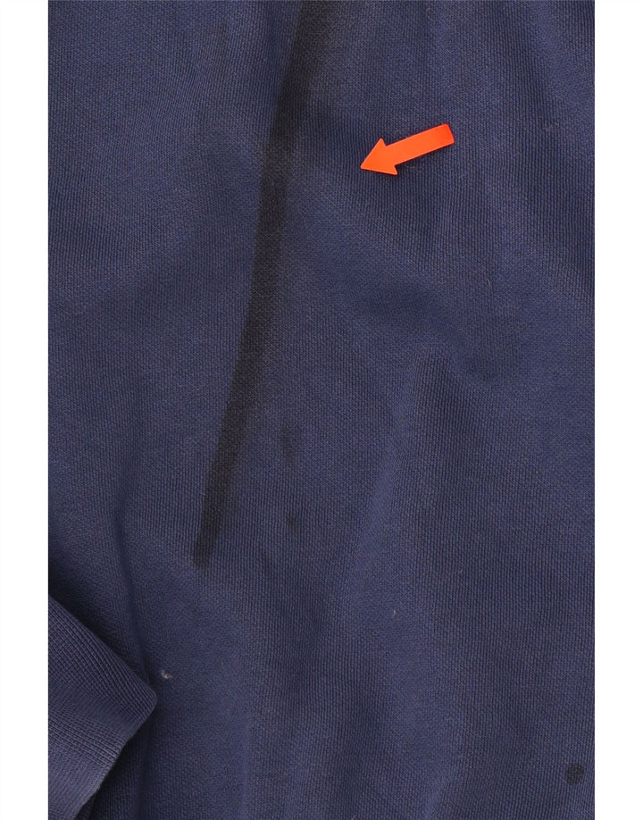 CHAMPION Sudadera gráfica para hombre Jumper Large Azul marino Colorblock Algodón