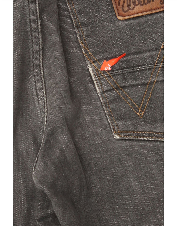 WRANGLER Vaqueros rectos con manivela para hombre W32 L32 Algodón gris