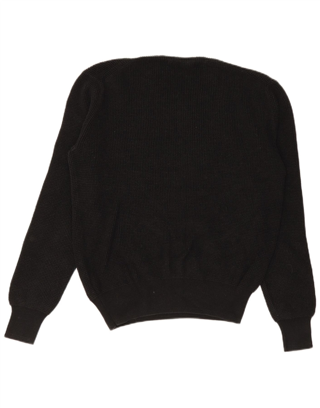 All Saints - Jersey de cuello redondo para hombre, talla grande, algodón negro
