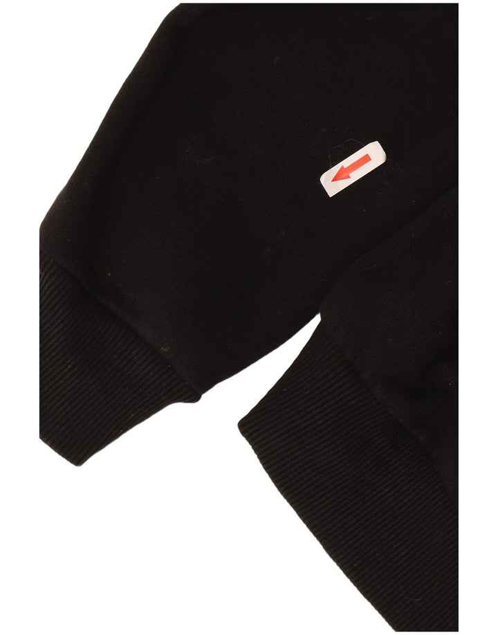 The North Face Jersey con capucha para hombre, talla mediana, algodón negro