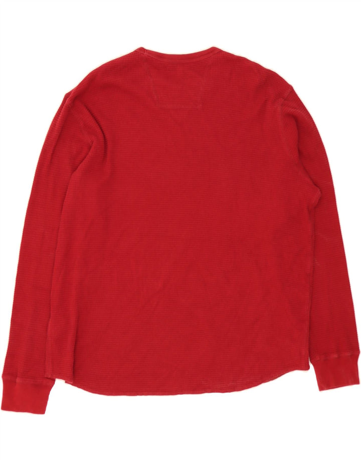EDDIE BAUER Mens Sweatshirt Jumper Large Red Cotton Vintage Eddie Bauer and Second-Hand Eddie Bauer from Messina Hembry 