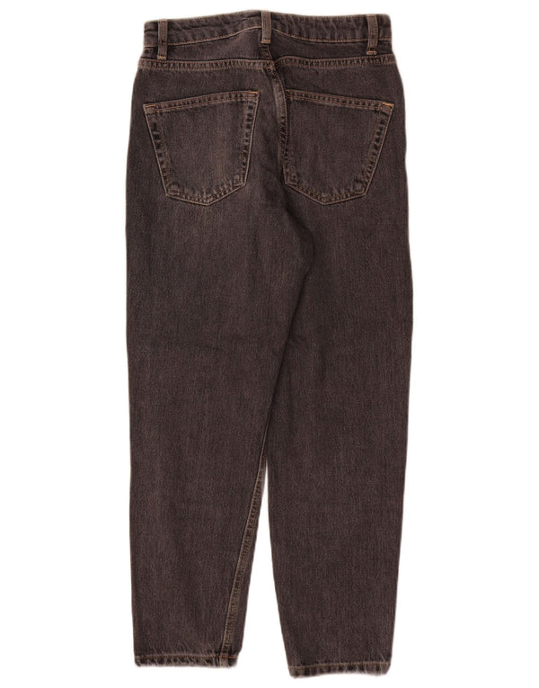 Vaqueros Mom Tapered Mujer Topshop W26 L28 Algodón Gris