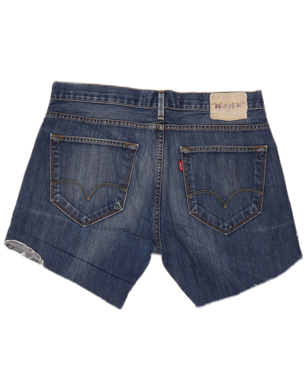 Levi's Mens 506 Regular Denim Shorts W34 Grande Algodón Azul