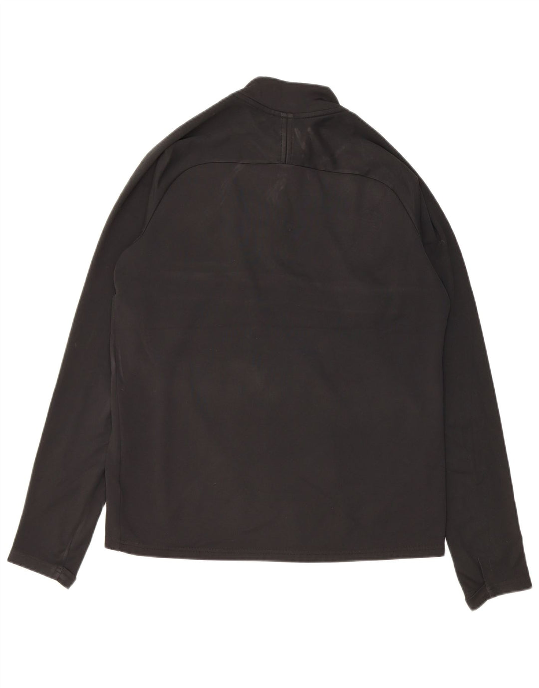 Nike Dri Fit - Chándal con cremallera y cuello para hombre, talla mediana, poliéster negro