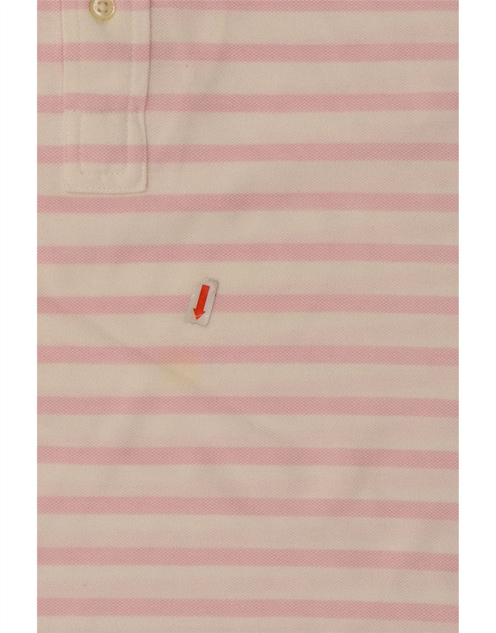 RALPH LAUREN Polo Oxford de punto para hombre de algodón a rayas rosa medio