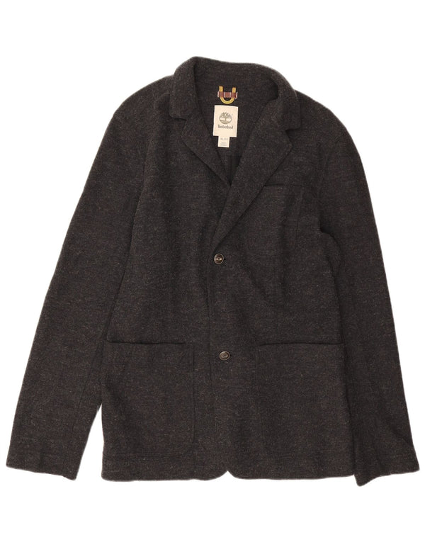 Timberland Chaqueta tipo blazer de 2 botones para hombre UK 42 XL Poliéster gris