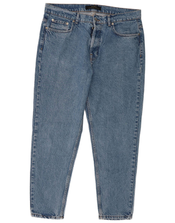 Zara Jeans cónicos para hombre EU 44 Large W34 L28 Algodón azul