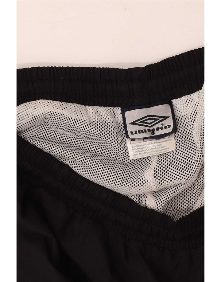 Bermudas deportivas Umbro para hombre, poliéster negro grande