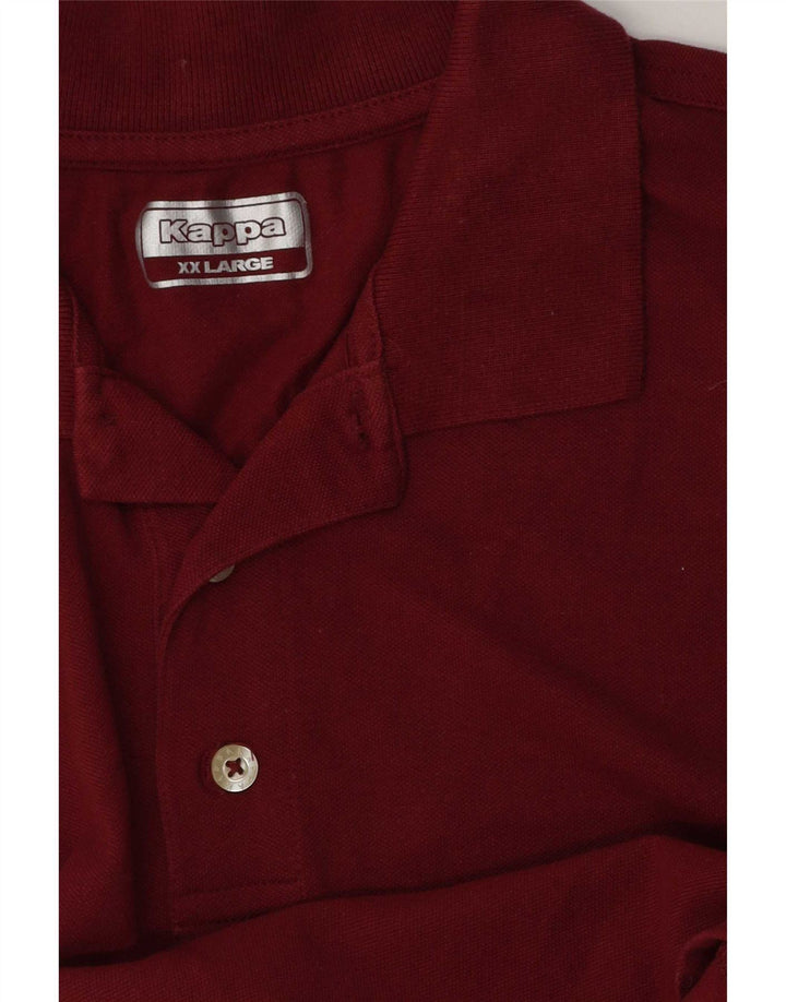 Kappa Polo Hombre 2XL Burdeos