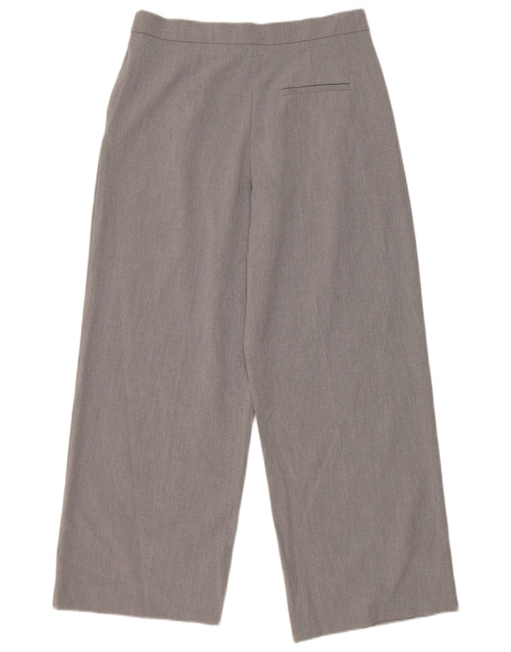 ZARA Mujer Pantalón Chino Pegged Mediano W30 L28 Poliéster Gris