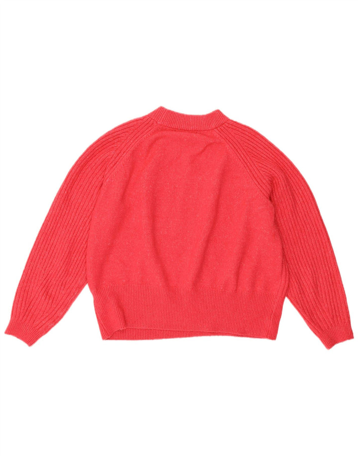 Marks & Spencer - Jersey corto con cuello redondo para mujer, talla 40, color rosa medio