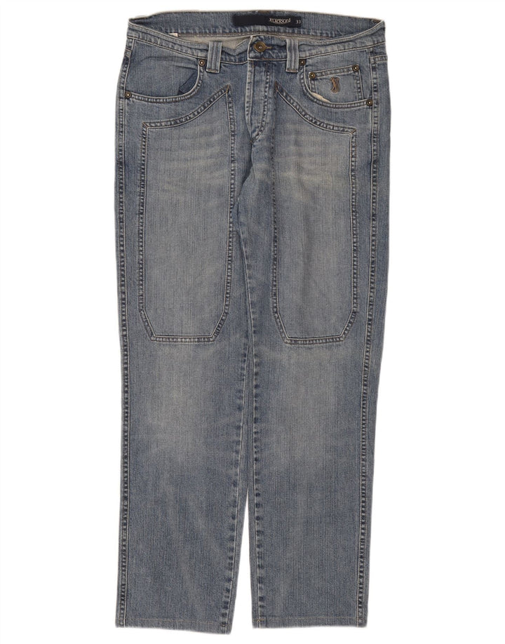 Vaqueros rectos para hombre Jeckerson W33 L29 Algodón azul