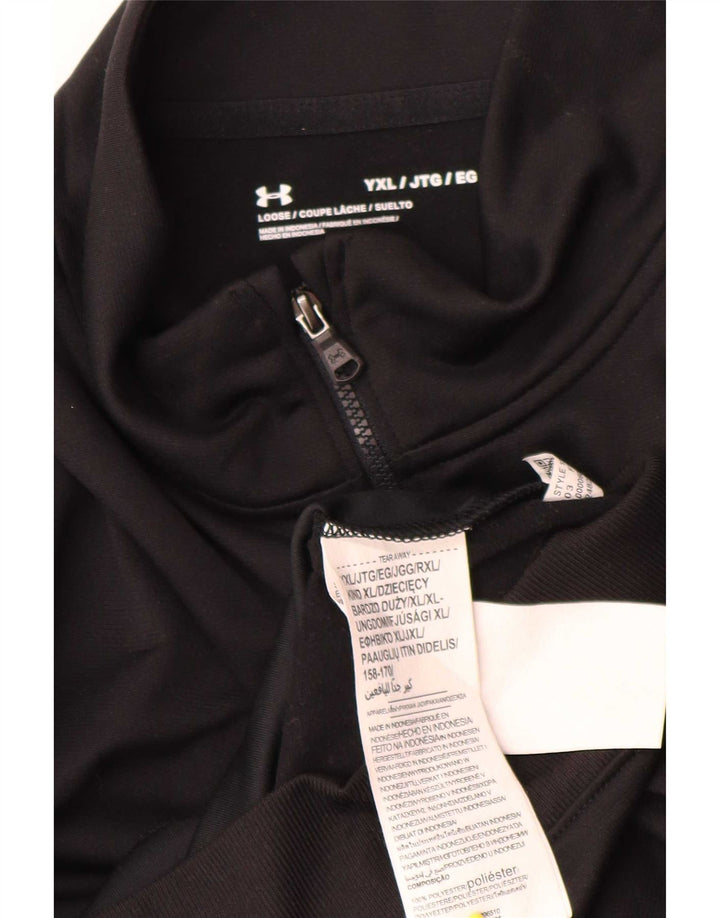 Under Armour Chaqueta de chándal para niño 14-15 años XL Negro Poliéster