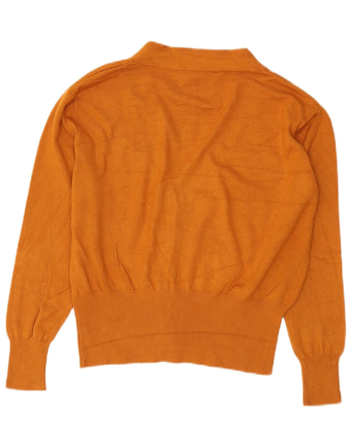Zara Mujer Cárdigan Suéter UK 44 Viscosa Marrón Medio
