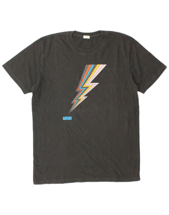 PAUL SMITH Camiseta gráfica para hombre Top pequeño algodón negro