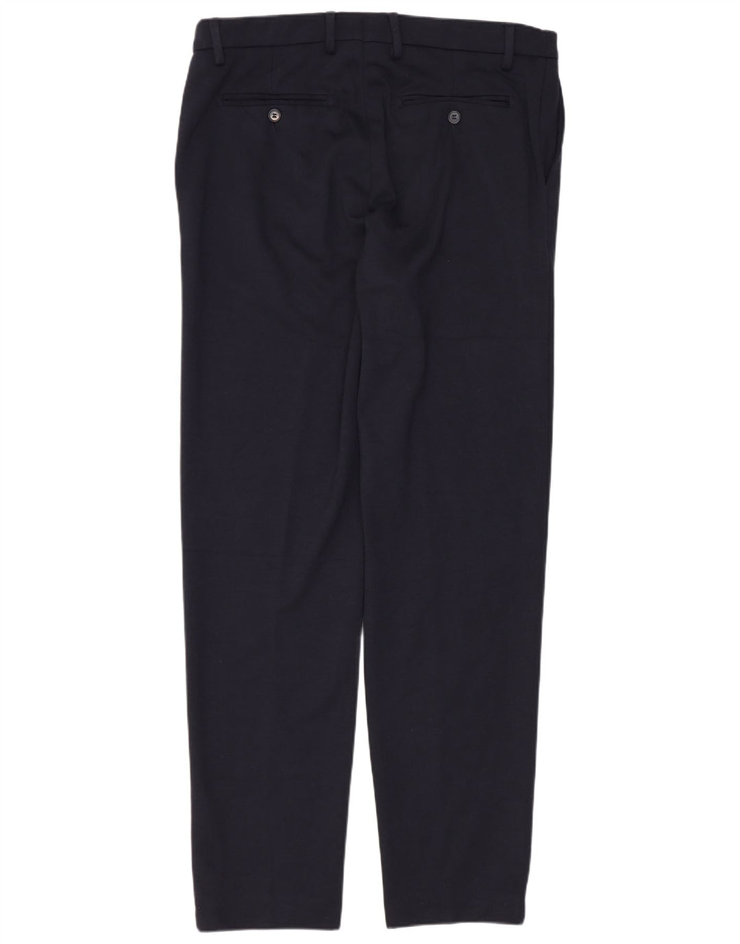 Traje vintage para hombre de 2 botones y 2 piezas IT 54 2XL W34 L30 Poliéster azul marino