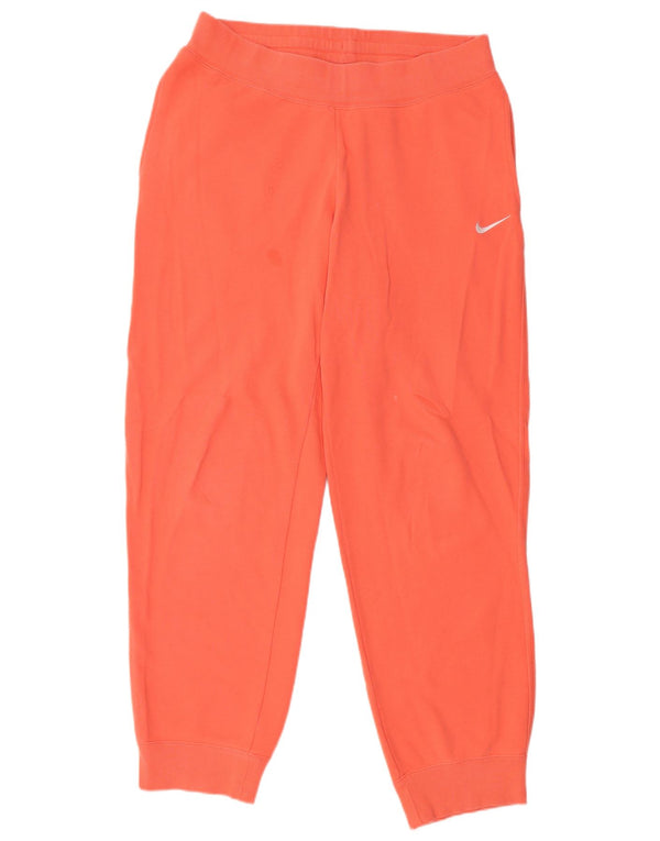 NIKE Mujer Chándal Pantalones Joggers UK 46 Grande Naranja Algodón