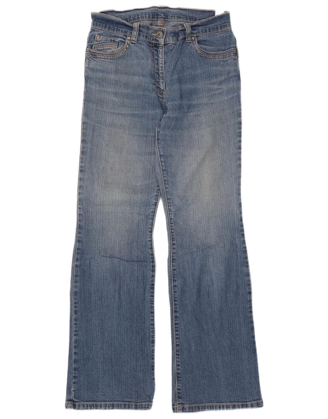 MARKS & SPENCER Vaqueros Bootcut para Mujer UK 8 Small W30 L30 Algodón Azul