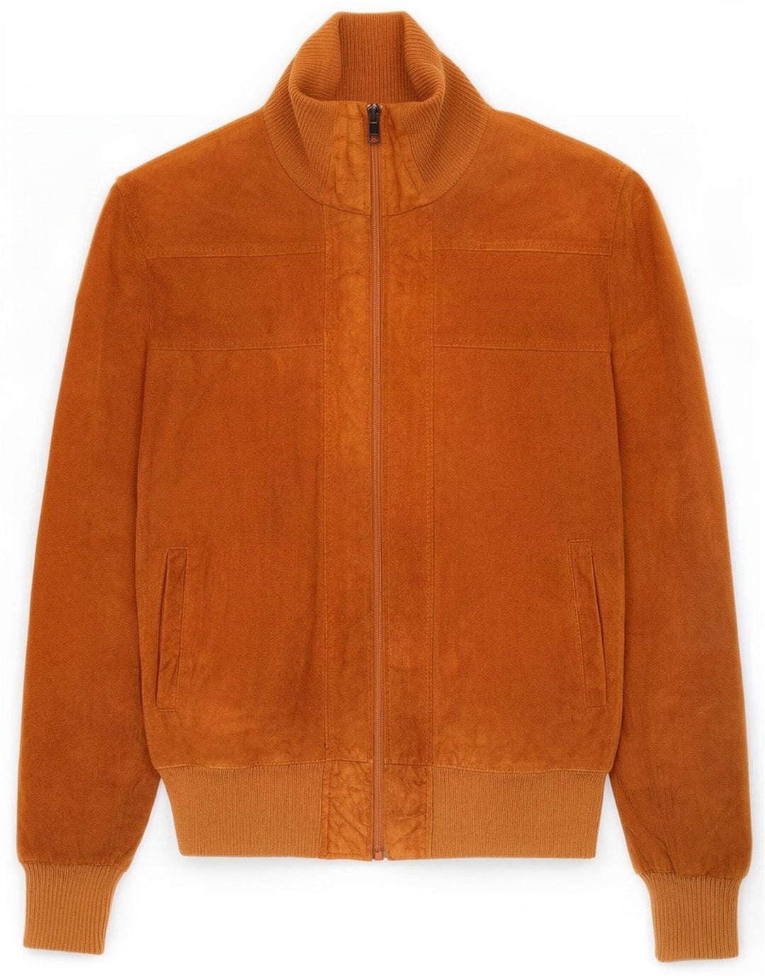 Vintage hombres ante bomber chaqueta Reino Unido 36 pequeño marrón