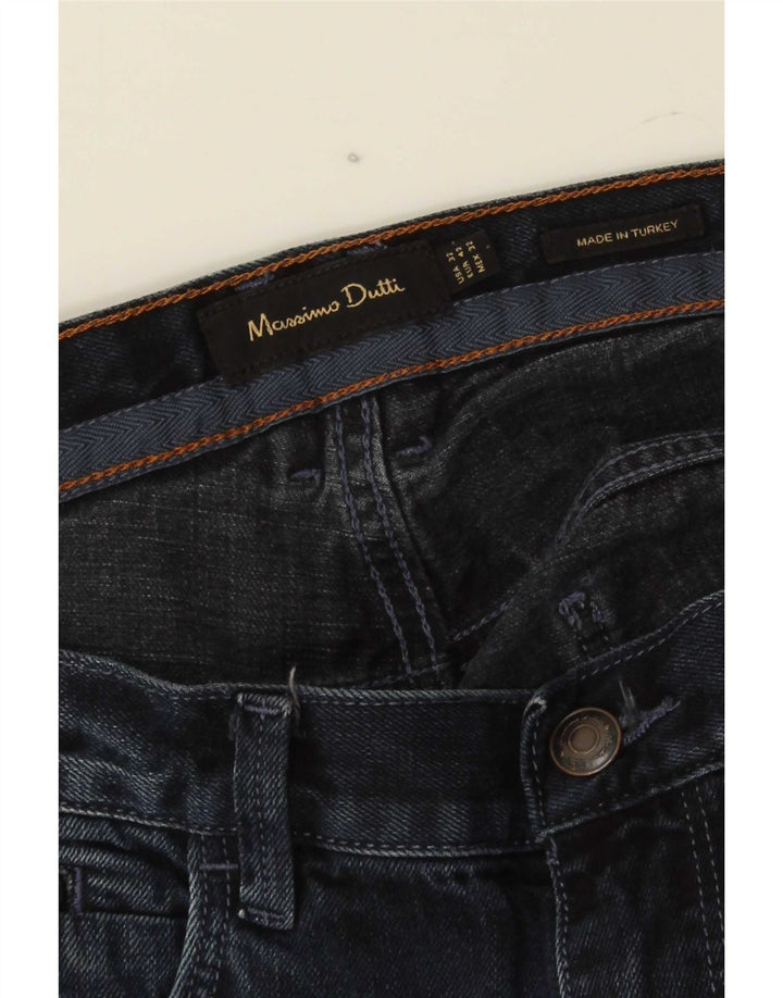 Massimo Dutti Vaqueros Rectos Hombre EU 42 Large W32 L32 Azul Marino