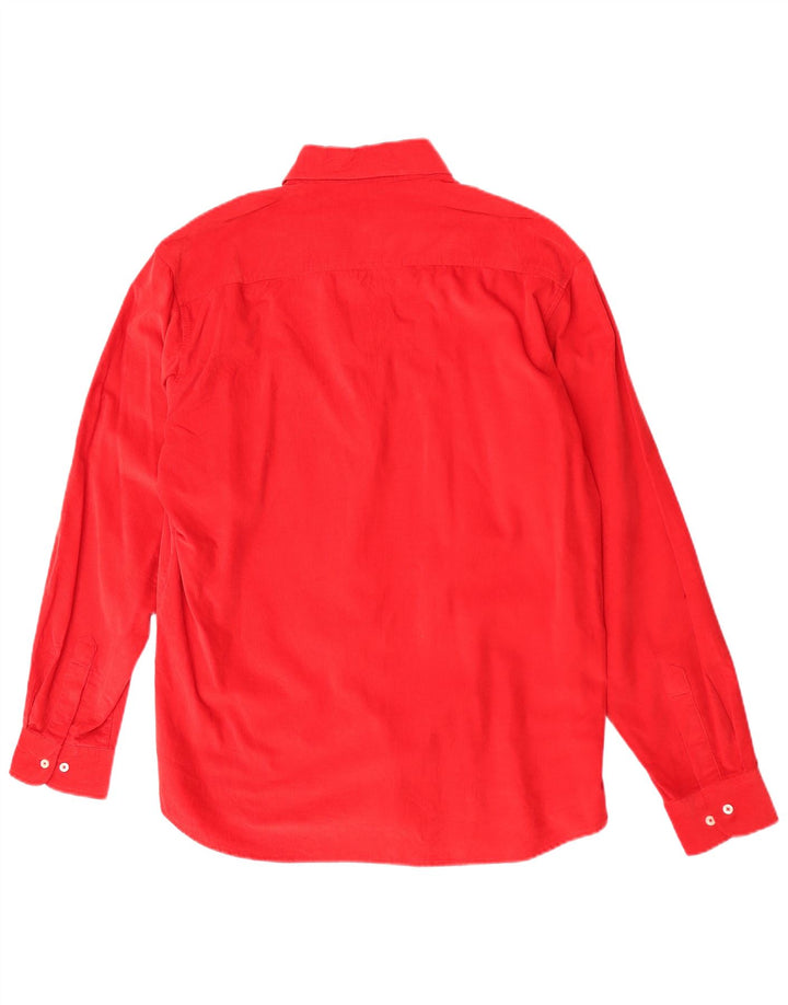 McNeal - Camisa de pana para hombre (algodón rojo grande)