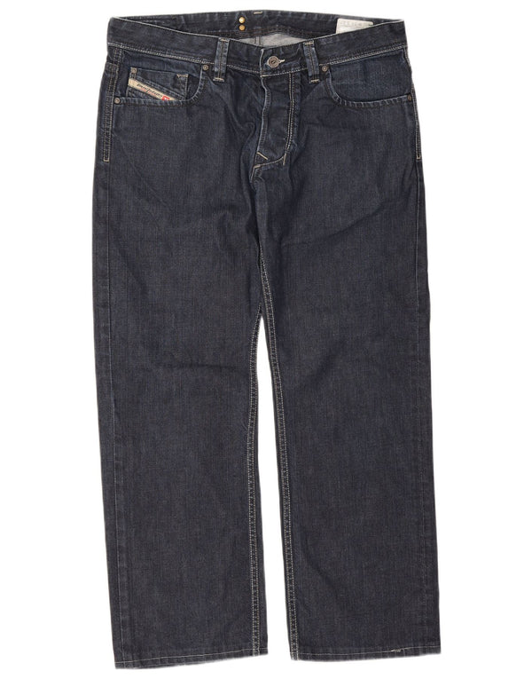Diesel Vaqueros Rectos Larkee Para Hombre W34 L27 Algodón Azul Marino