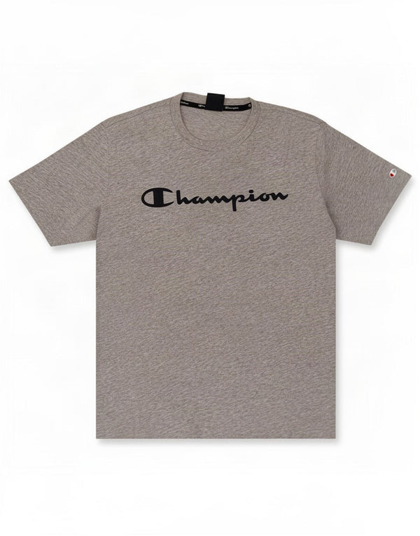 Champion Camiseta gráfica para hombre Top grande gris moteado