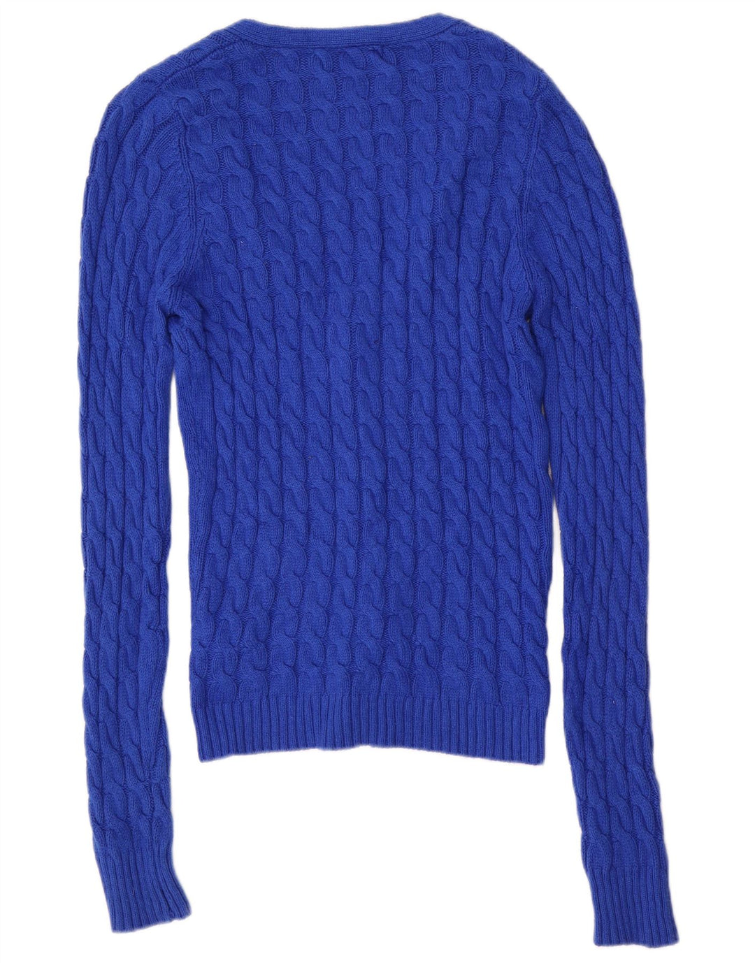 Zara Hombre Jersey Cárdigan Algodón Azul Medio