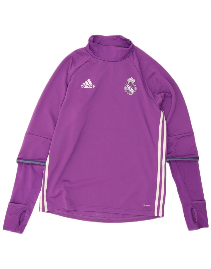 Adidas Mens Climacool Running Top Manga Larga Poliéster Púrpura Grande