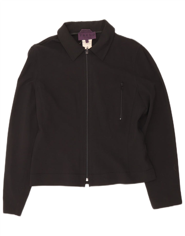 Chaqueta Bomber Mujer Trend IT 44 Viscosa Azul Marino Medio