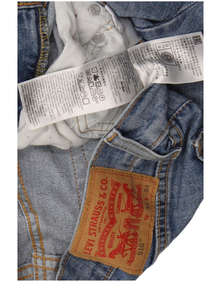 LEVI'S Vaqueros pitillo 510 para hombre W31 L34 Algodón azul