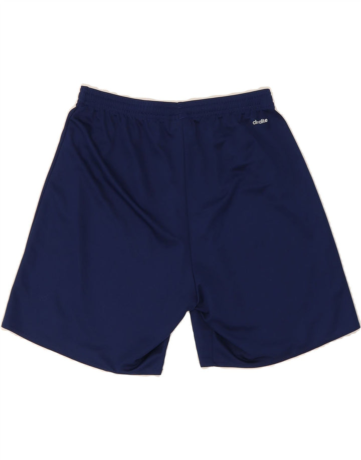 ADIDAS Mens Climalite Sport Shorts Medium  Navy Blue Polyester Vintage Adidas and Second-Hand Adidas from Messina Hembry 