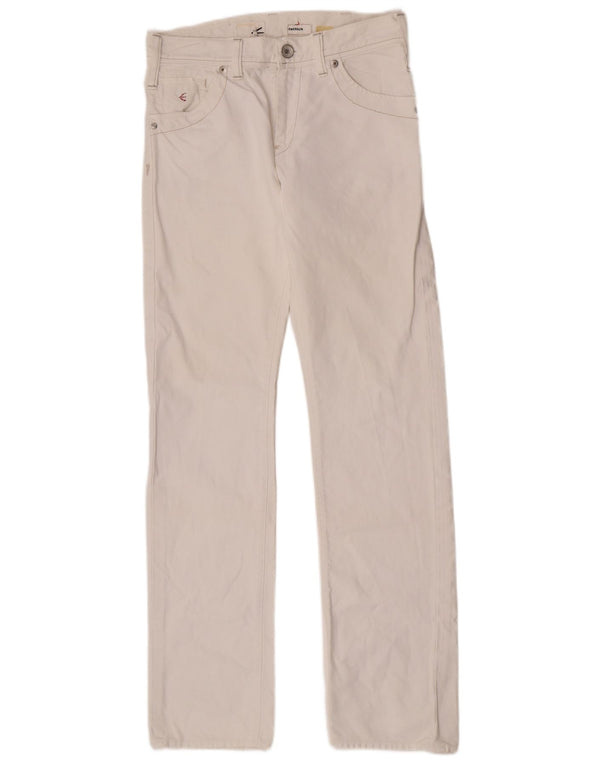 Energie Mens Emerson Jeans Rectos W30 L34 Algodón Blanco
