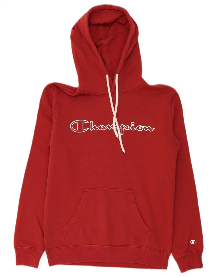 Champion Sudadera Con Capucha Gráfica Para Hombre Jersey Pequeño Rojo