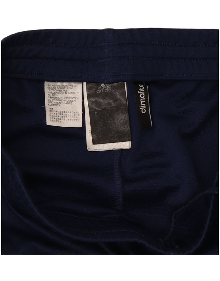 Adidas Mens Climalite Chándal Pantalones Pequeños Azul Marino Poliéster