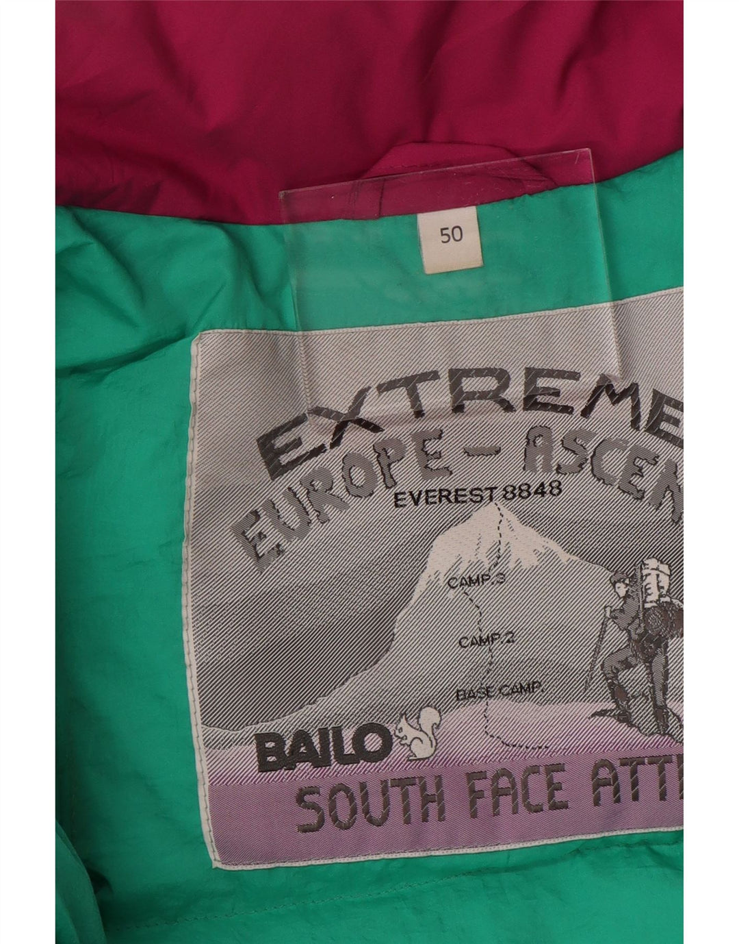 BAILO Chaqueta acolchada para hombre IT 50 Large rosa color block poliamida