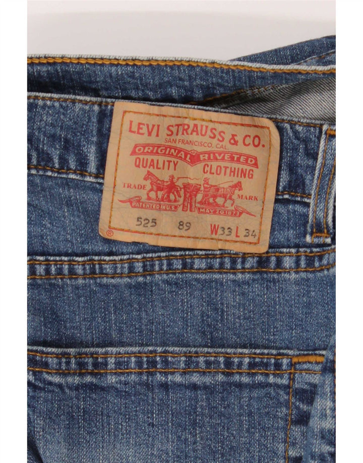 Vaqueros Levi's 525 Bootcut para mujer W33 L34 Algodón azul
