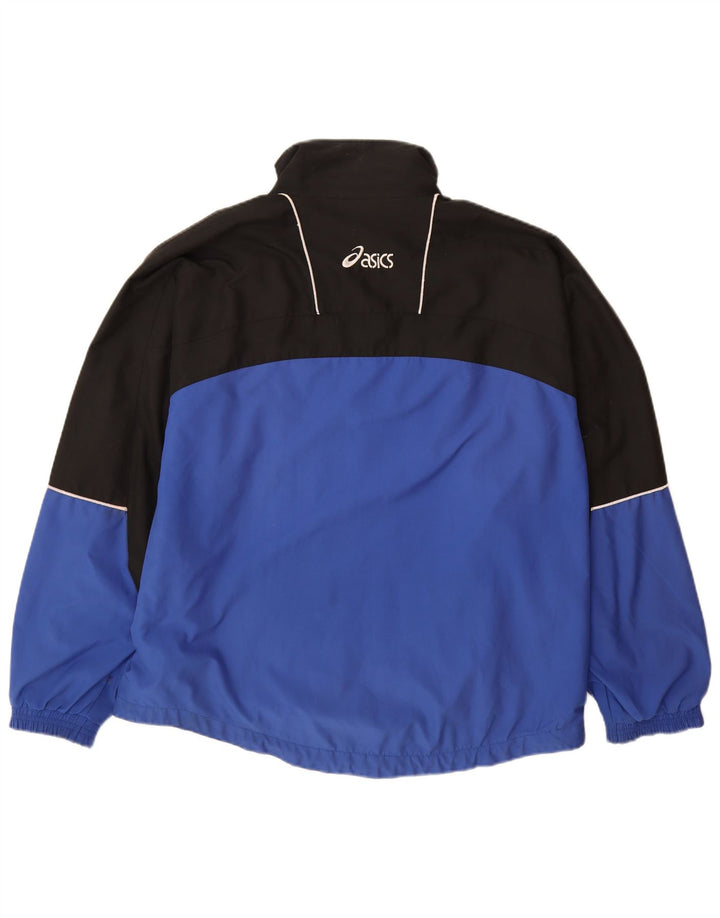 ASICS Hombre Chándal Top Jacket XL Azul Colorblock Poliéster