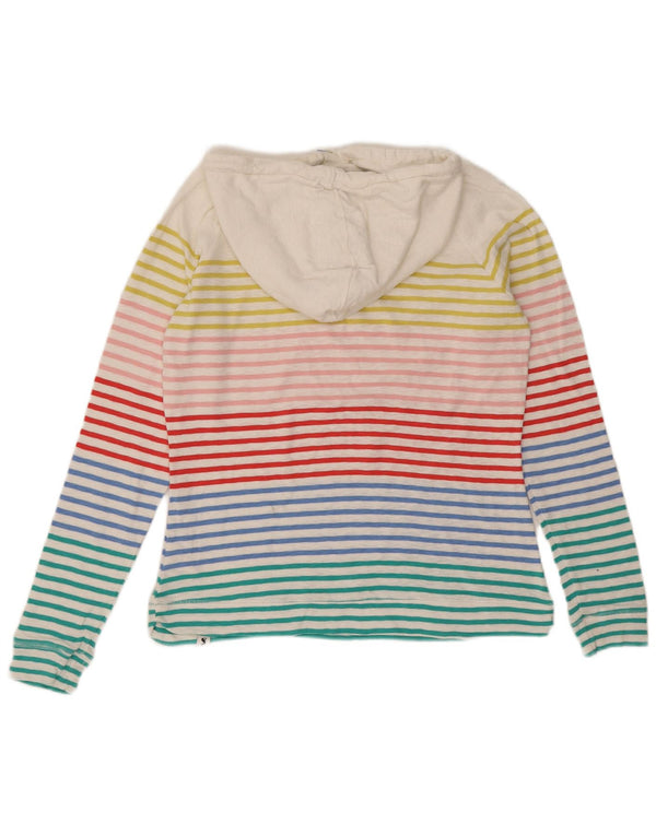 Joules Sudadera con capucha para mujer UK 44 Mediana Algodón a rayas multicolor