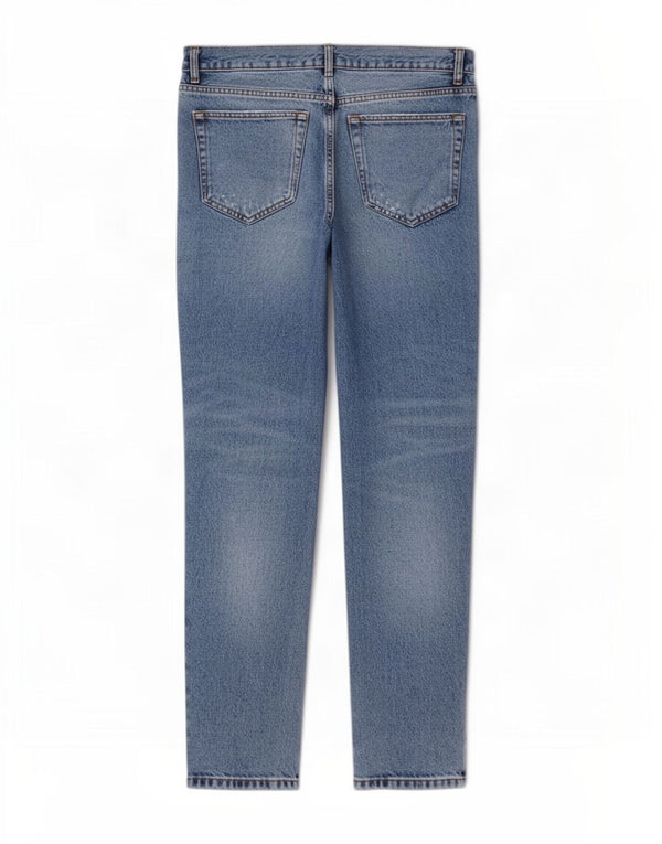 Zara Jeans cónicos desgastados para hombre EU 44 Large W34 L30 Azul