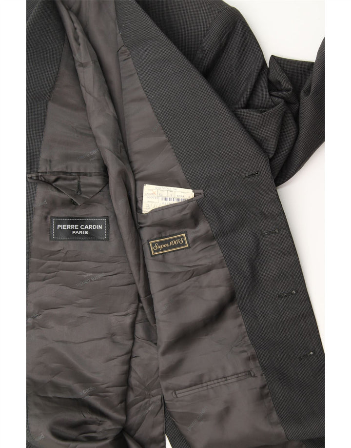 PIERRE CARDIN Mens 4 Button Blazer Jacket IT 52 XL Grey Wool Vintage Pierre Cardin and Second-Hand Pierre Cardin from Messina Hembry 