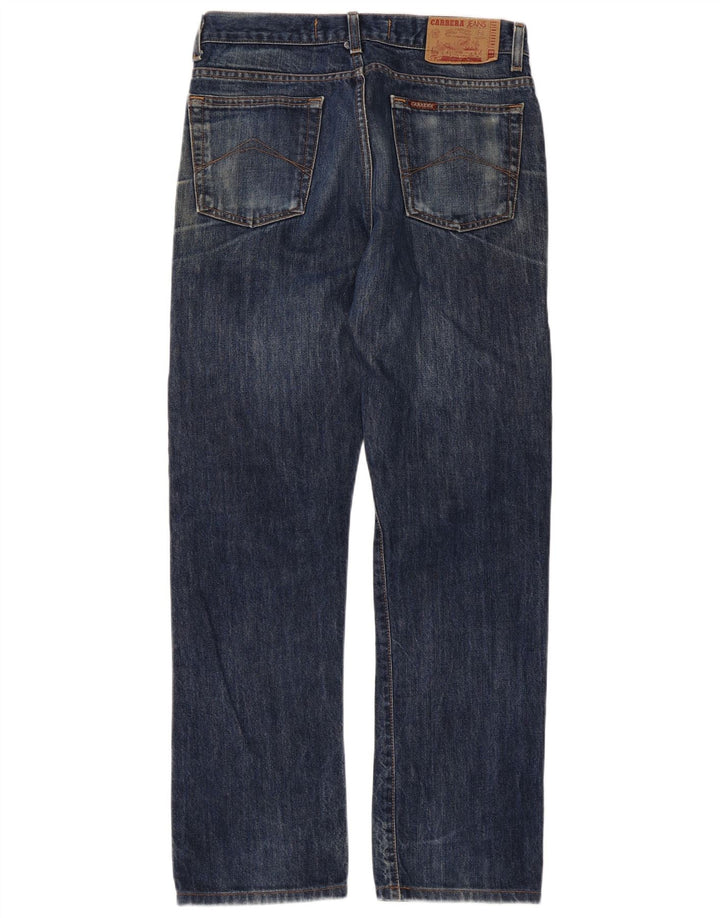Carrera Jeans Rectos Para Hombre W33 L30 Algodón Azul