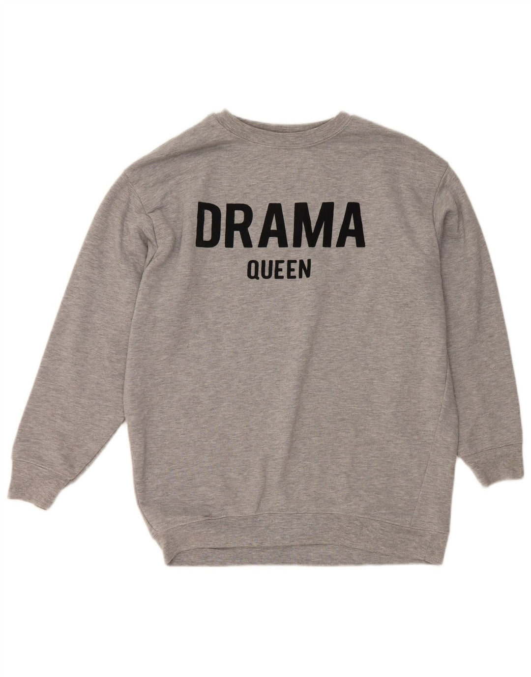 Zara Mujer Gráfico Sudadera De Gran Tamaño Jersey Reino Unido 10 Pequeño Gris