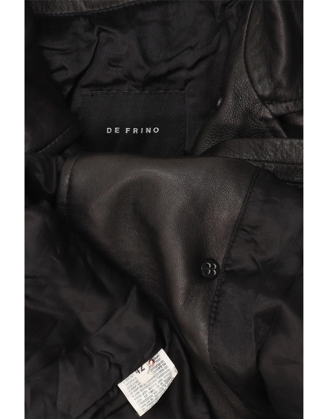 Vintage mujer oversize abrigo de doble pecho IT 42 Medio Negro