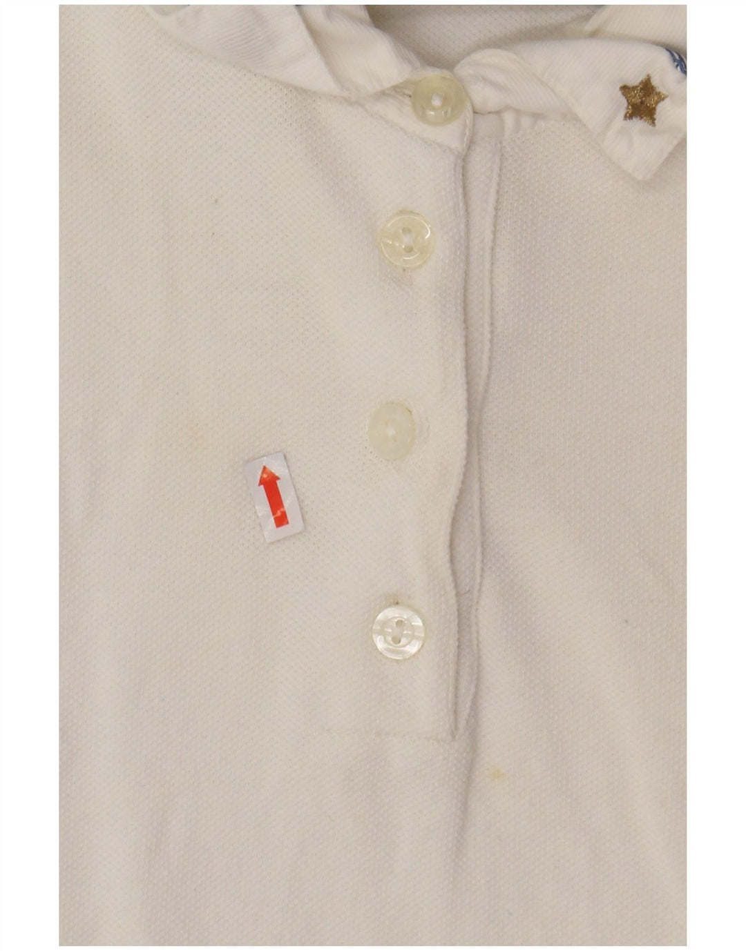 LES COPAINS Womens Polo Shirt UK 12 Medium White