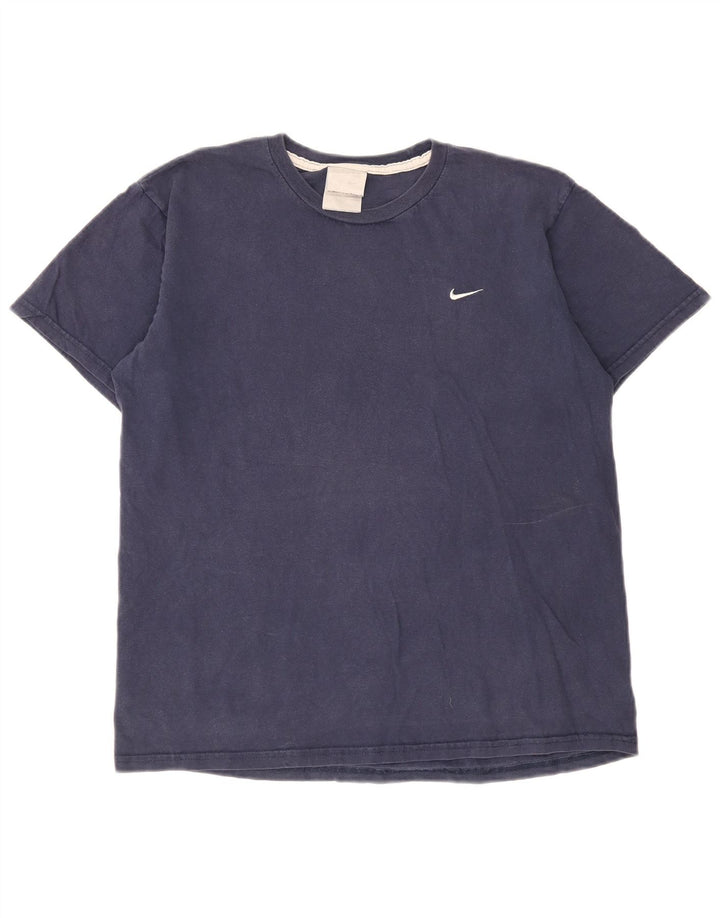 Camiseta Nike Hombre Top Medium Azul Marino Algodón