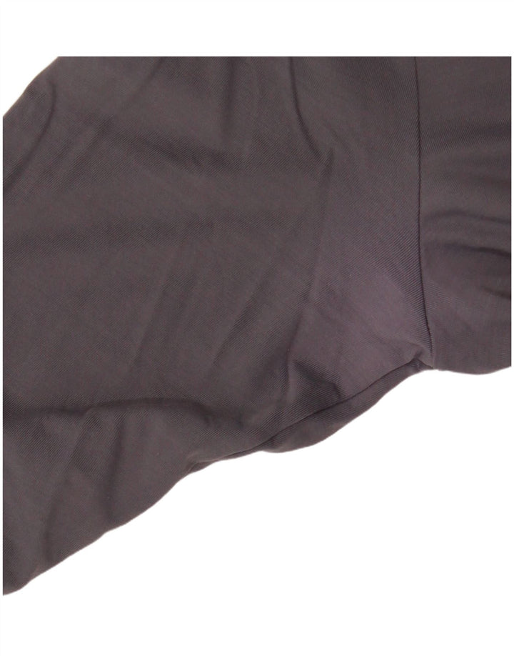 Guess Vestido estilo camiseta con gráfico de manga 3/4 para mujer UK 42 Poliamida gris medio