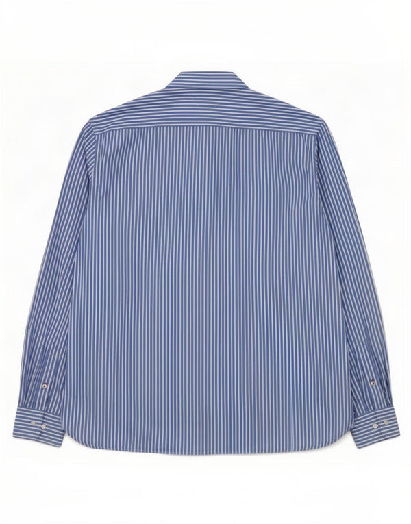 Tommy Hilfiger Camisa para hombre XL Algodón a rayas azules