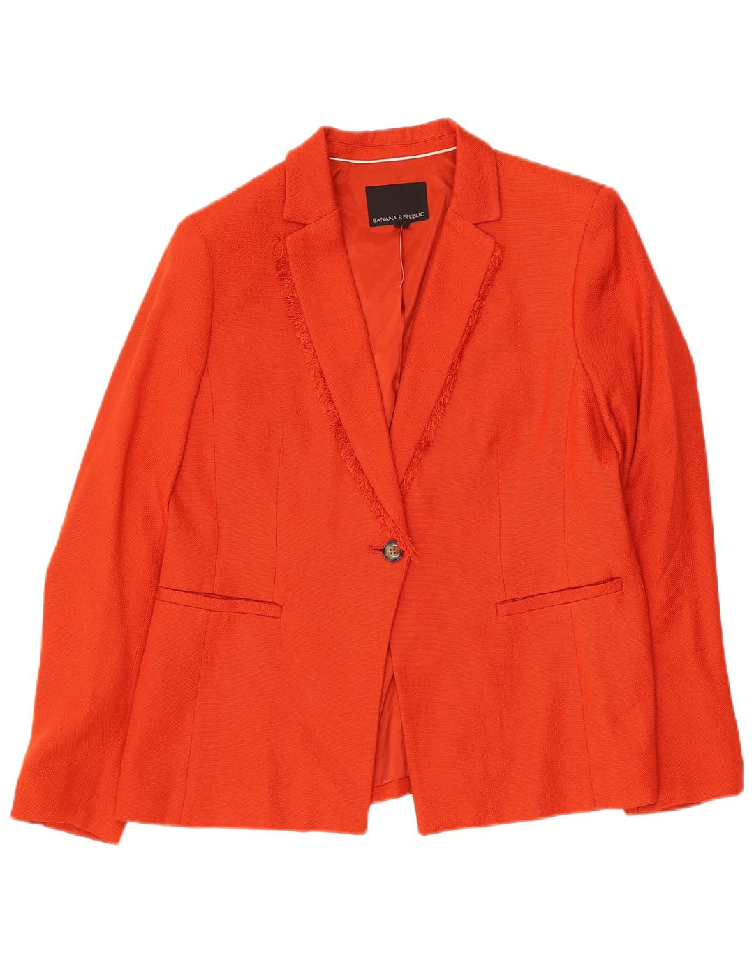 Banana Republic - Chaqueta tipo blazer para mujer, talla pequeña, 1 botón, color naranja